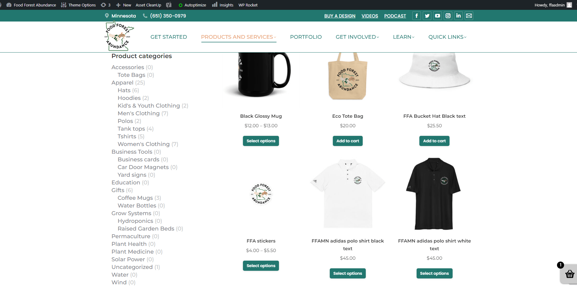 apparel store food forest abundance minnesota