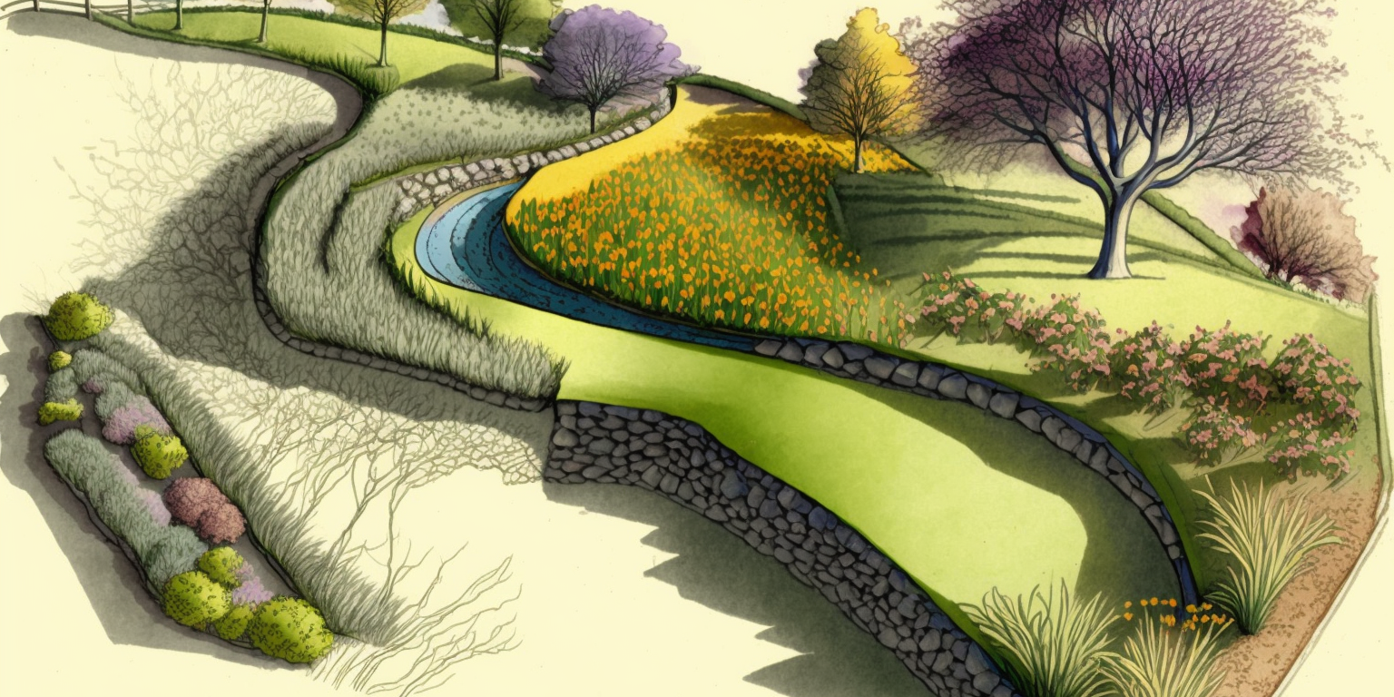 water catchment swales