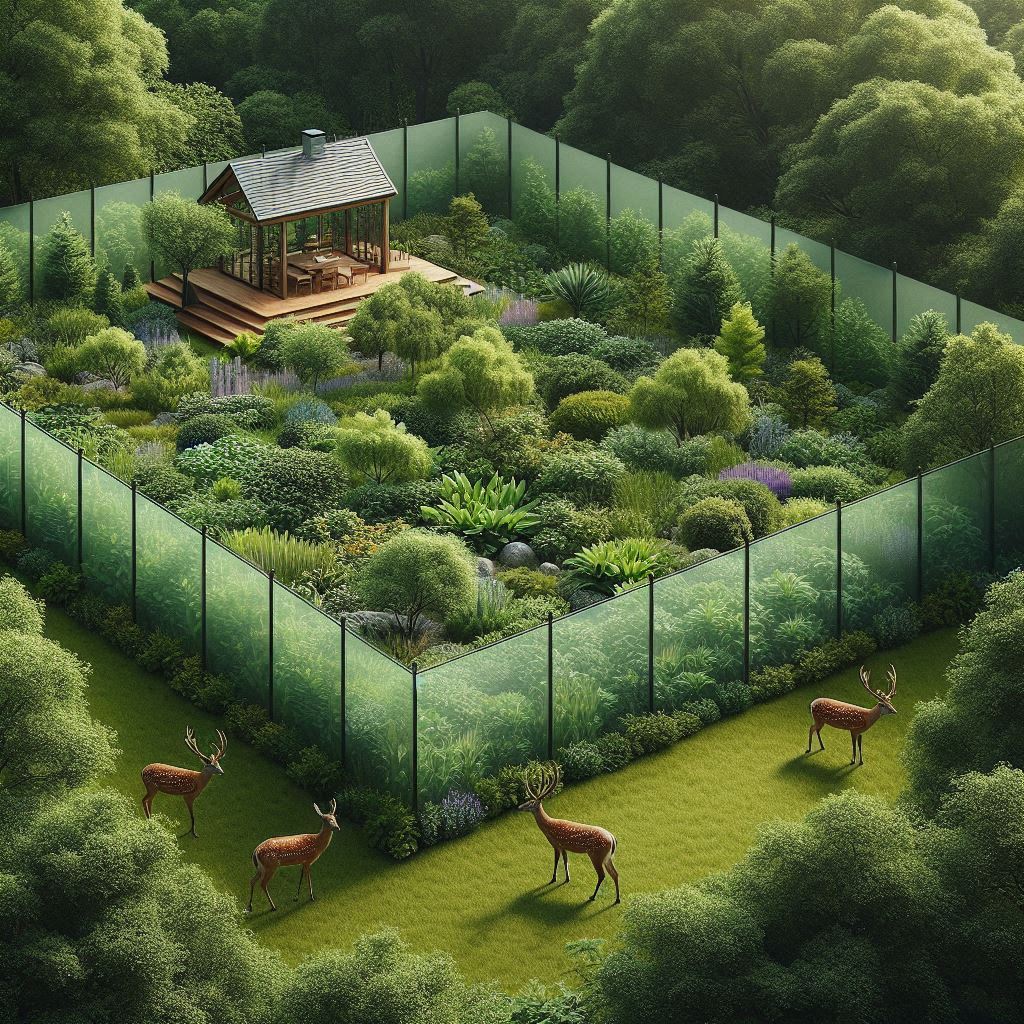 8-Foot Virtually Invisible Deer Fence Kit