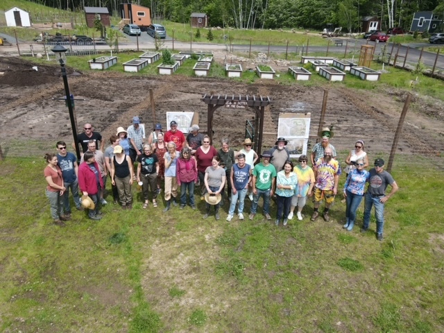 Volunteers Planting at Tiny Timbers Agrihood